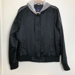 American Eagle Bomber Hoodie Jacket